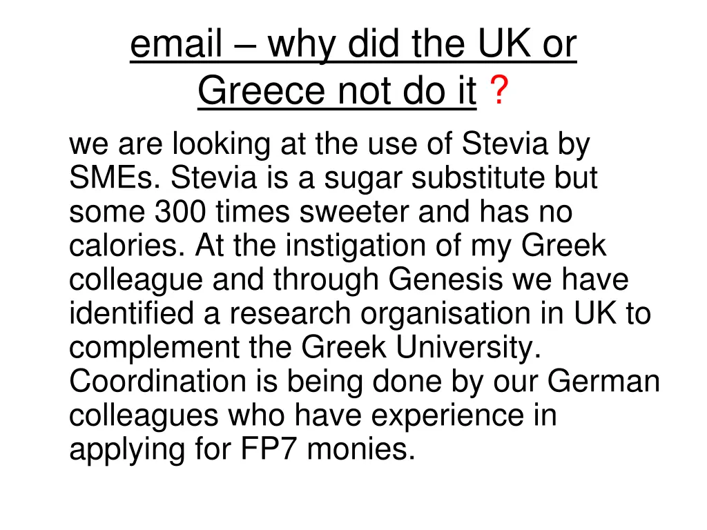 email why did the uk or greece