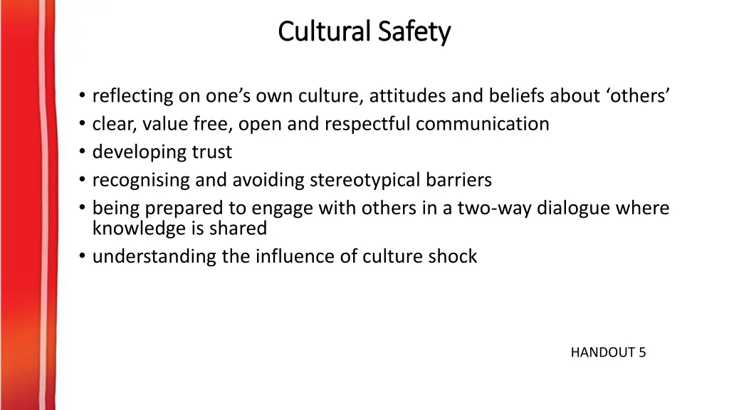 cultural safety cultural safety
