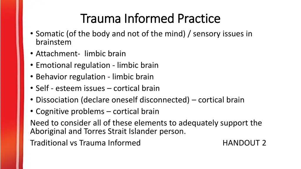 trauma informed practice trauma informed practice