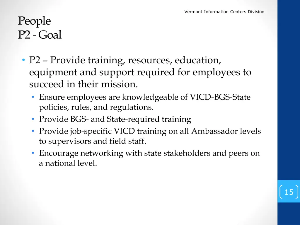 vermont information centers division 13
