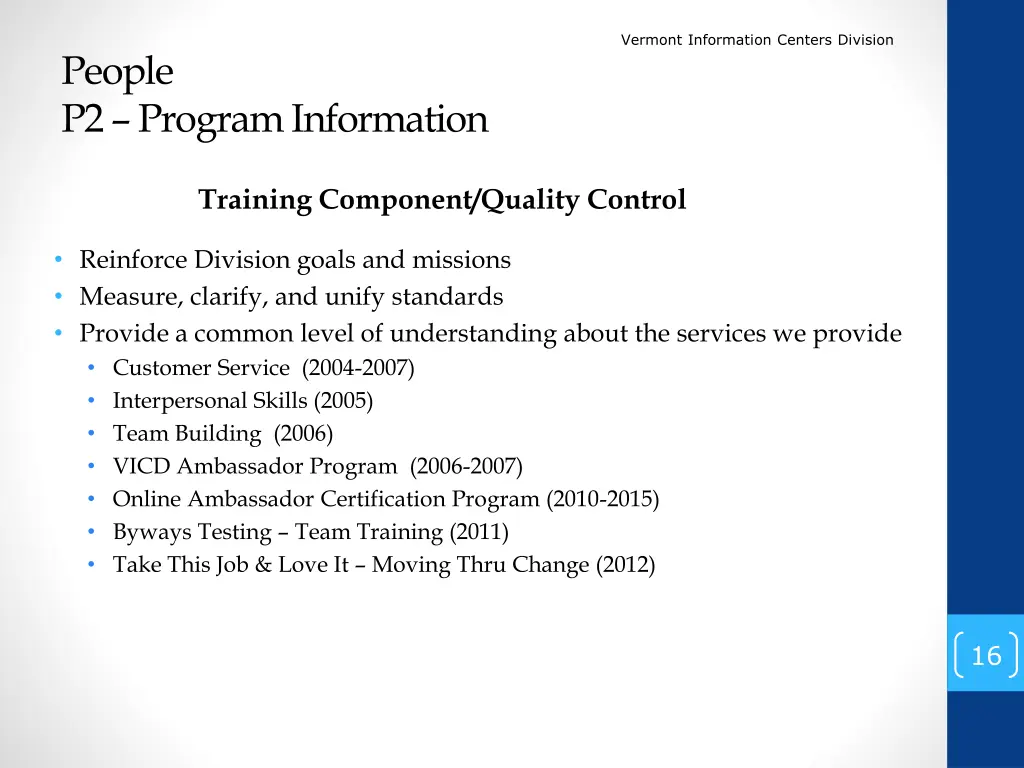 vermont information centers division 14