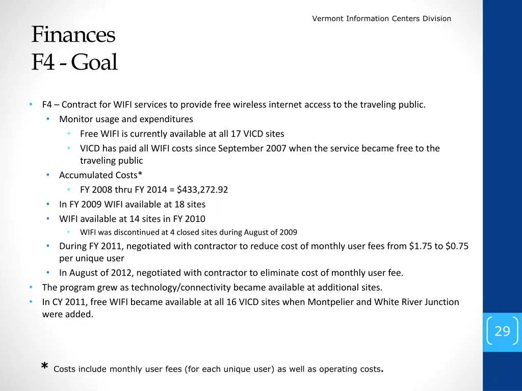vermont information centers division 27