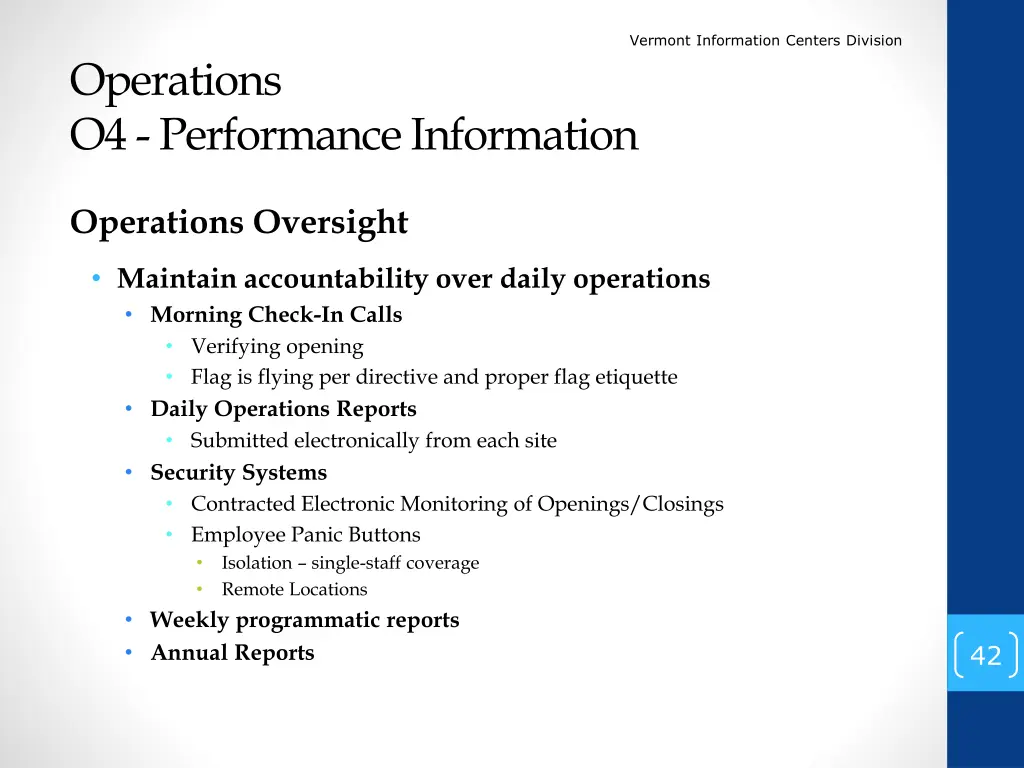 vermont information centers division 40