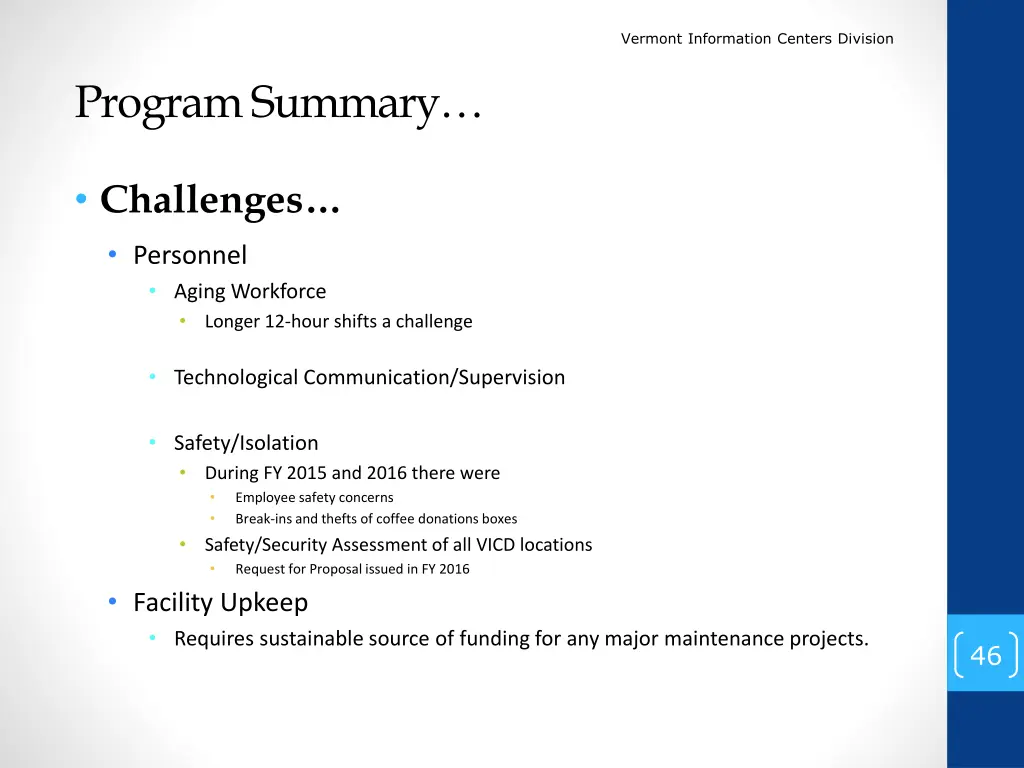 vermont information centers division 44