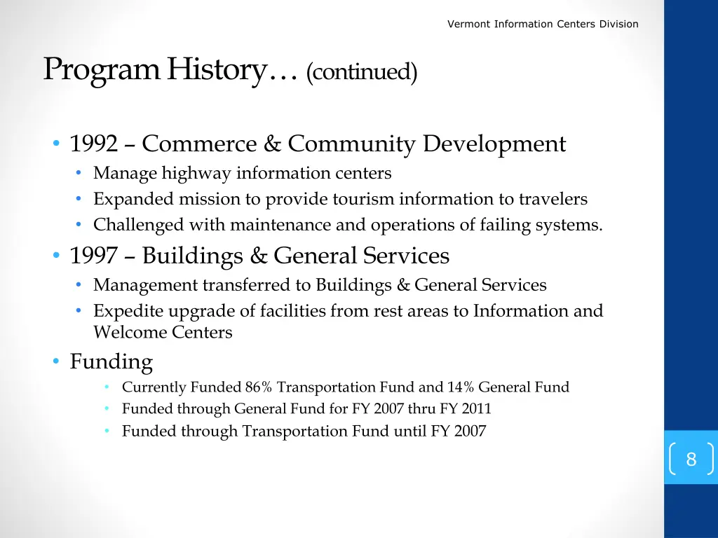 vermont information centers division 6