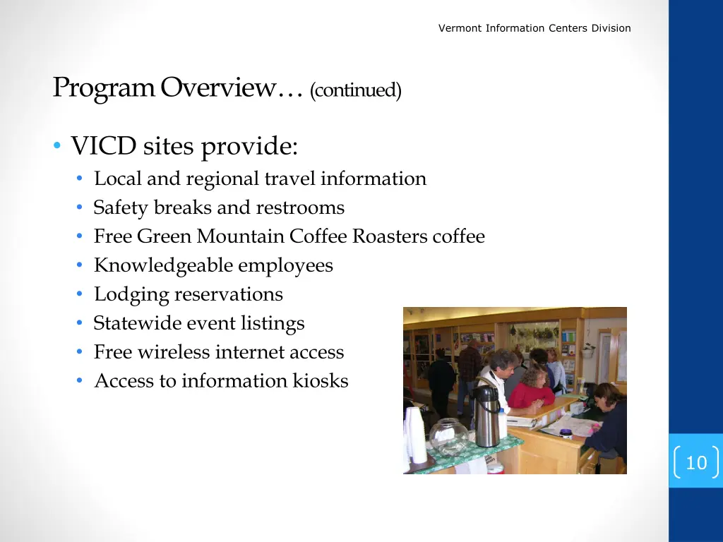 vermont information centers division 8