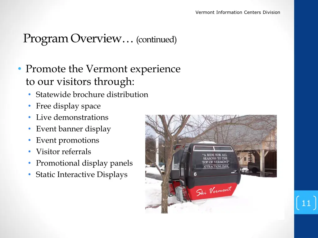 vermont information centers division 9