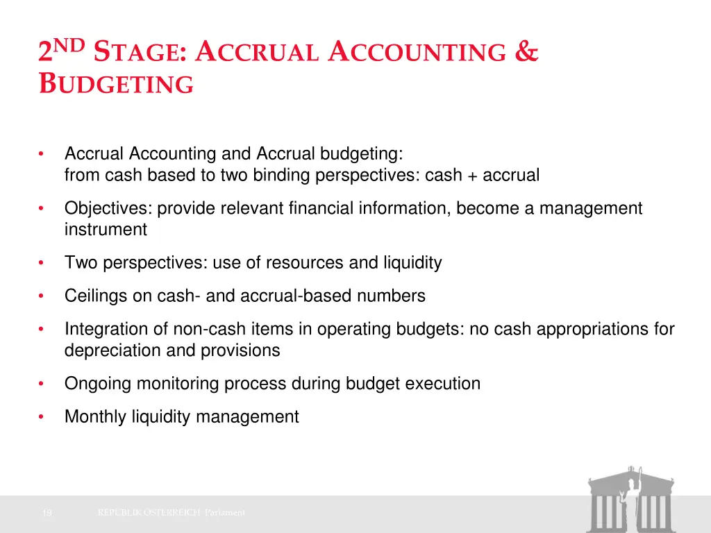 2 nd s tage a ccrual a ccounting b udgeting