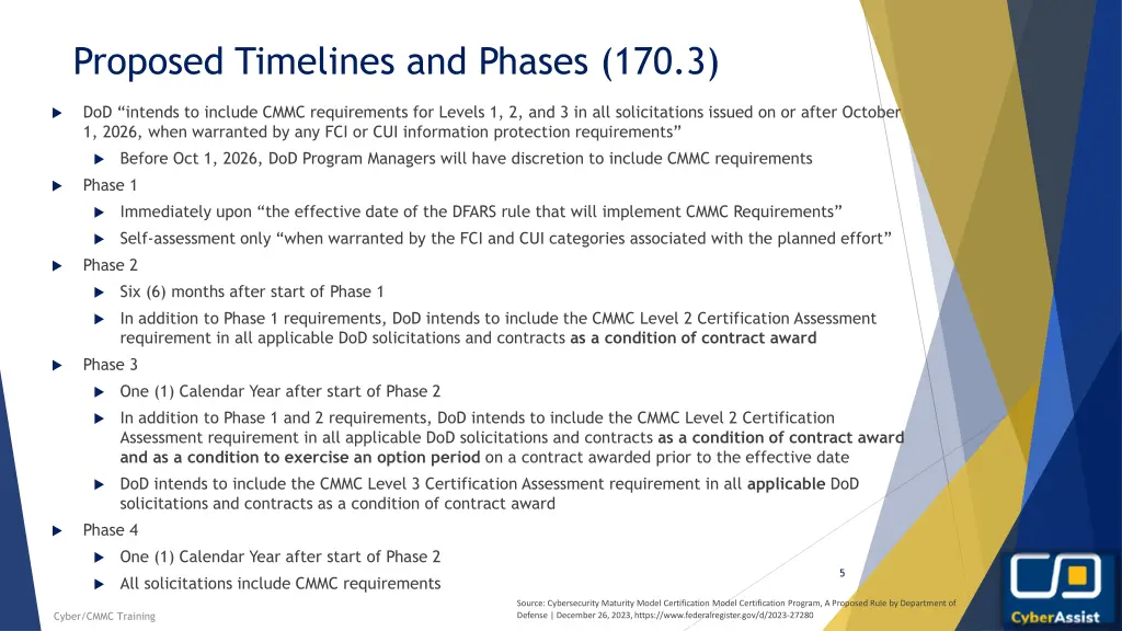 proposed timelines and phases 170 3