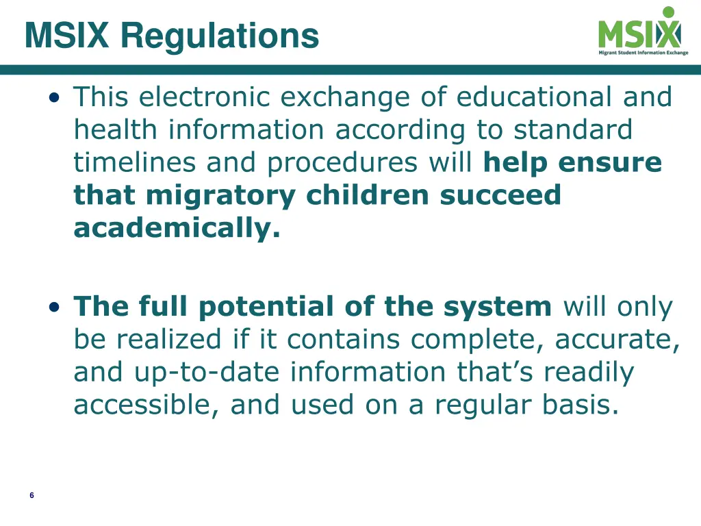 msix regulations