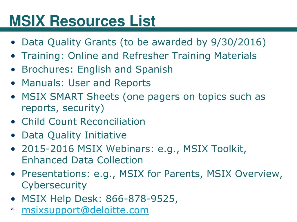 msix resources list