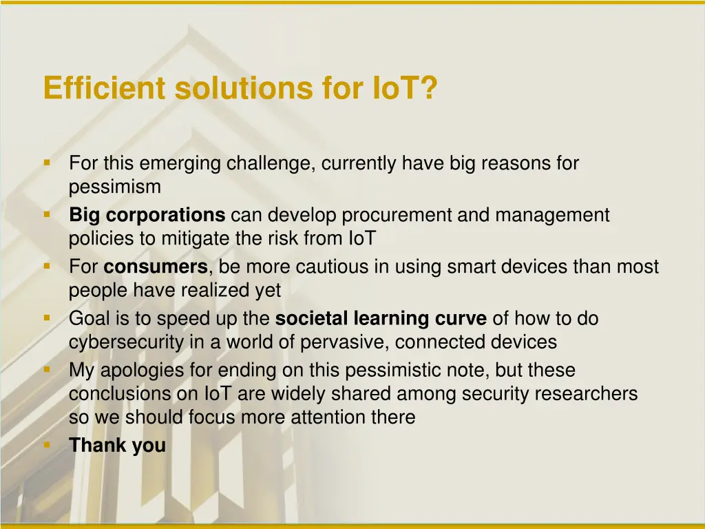 efficient solutions for iot