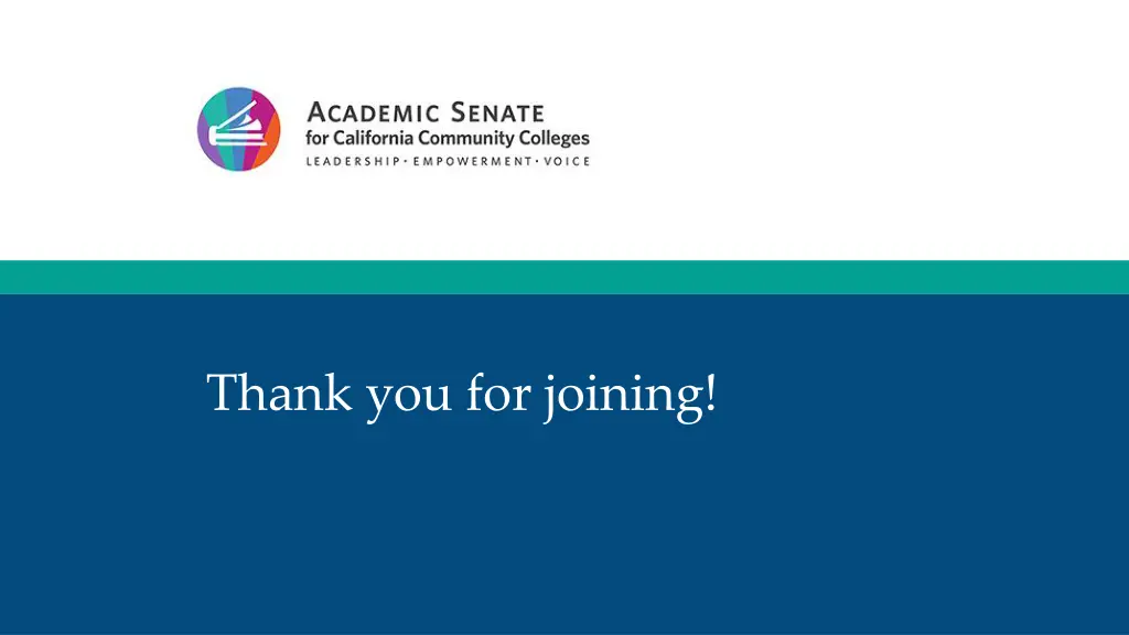 thank you for joining