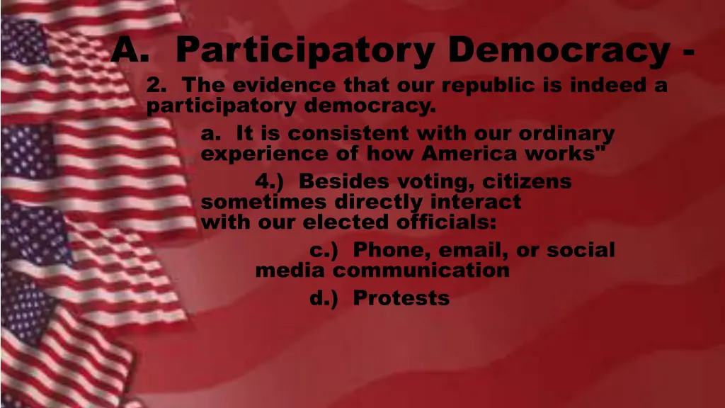 a participatory democracy 2 the evidence that 3