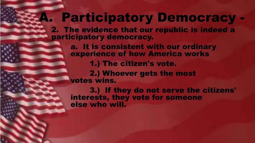 a participatory democracy 2 the evidence that