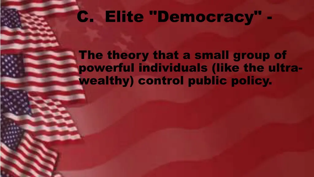 c elite democracy 1