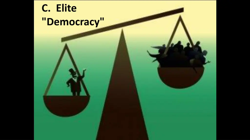 c elite democracy