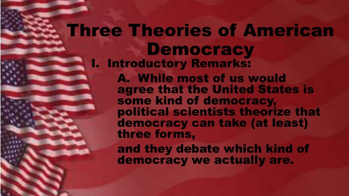 three theories of american democracy