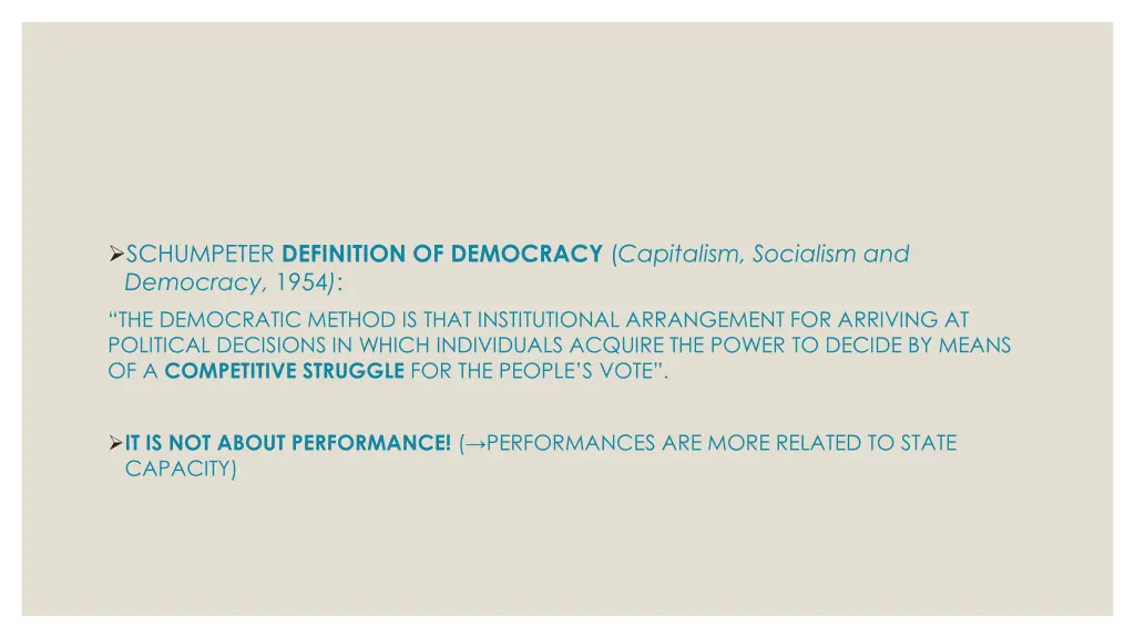 schumpeter definition of democracy capitalism