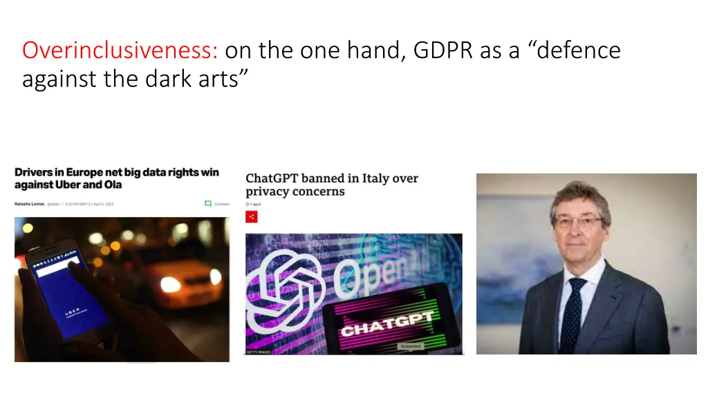 overinclusiveness on the one hand gdpr