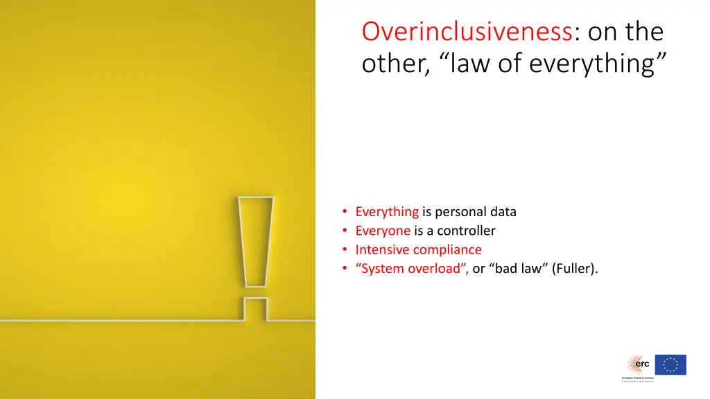 overinclusiveness on the other law of everything