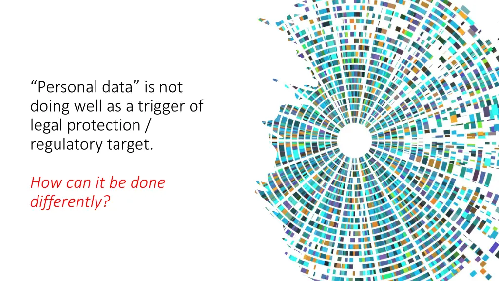 personal data is not doing well as a trigger