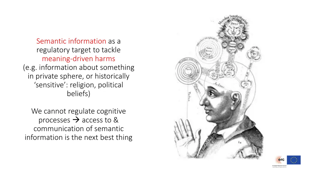 semantic information as a regulatory target