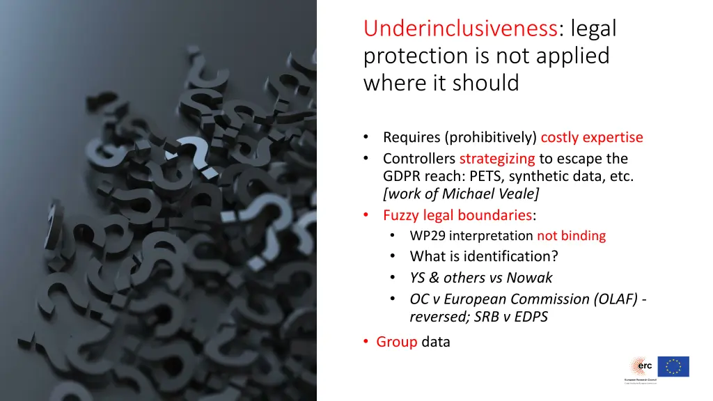 underinclusiveness legal protection