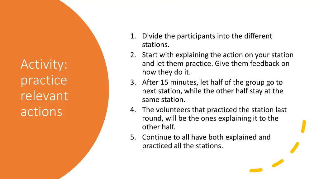 1 divide the participants into the different
