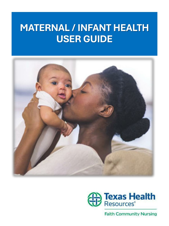 maternal infant health user guide