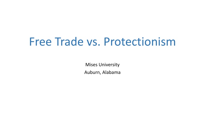 free trade vs protectionism