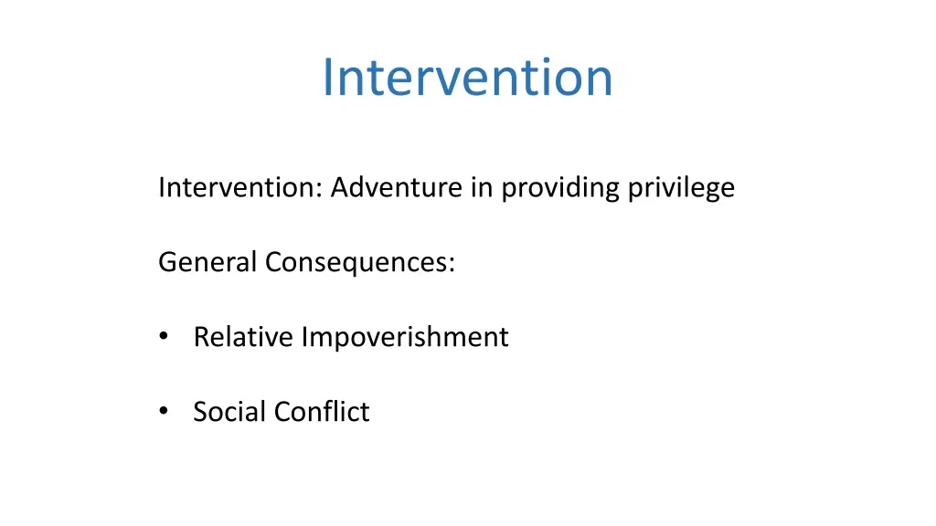 intervention