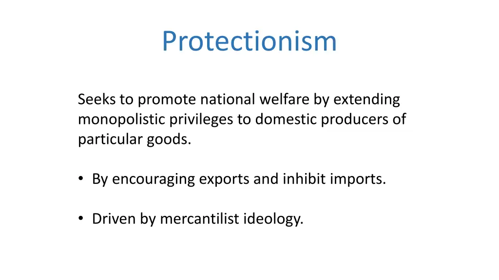 protectionism
