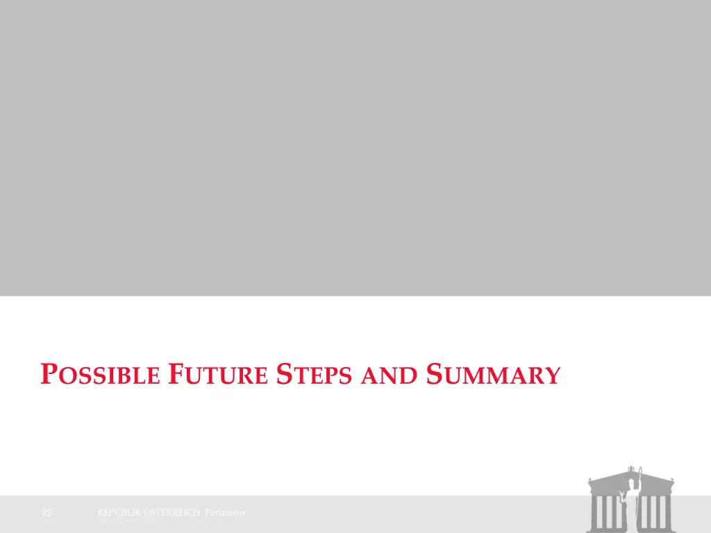 p ossible f uture s teps and s ummary