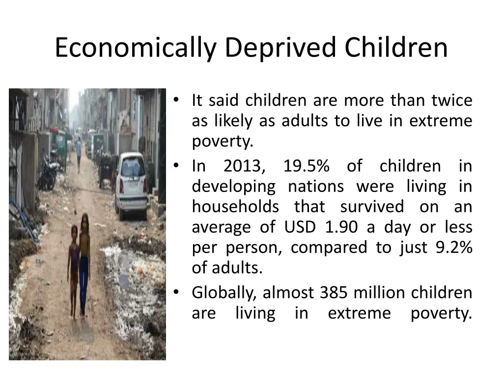 economically deprived children 1