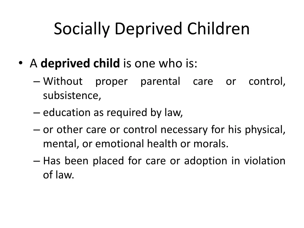 socially deprived children 1