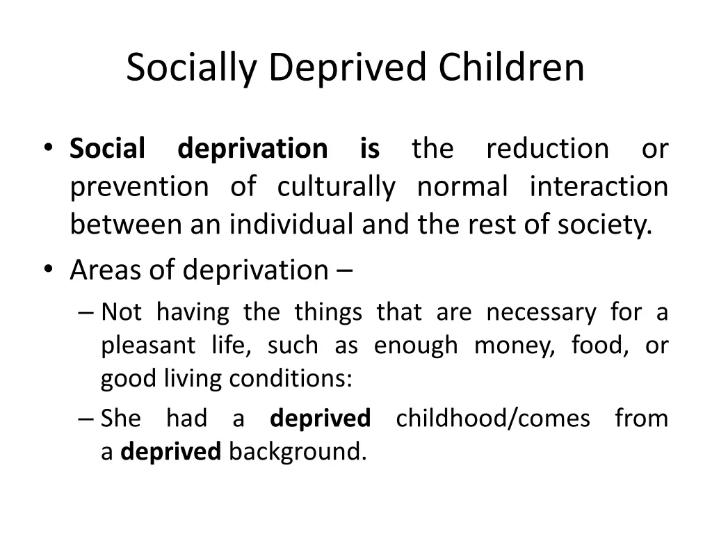 socially deprived children 2