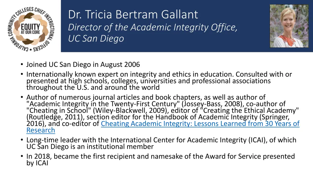 dr tricia bertram gallant director