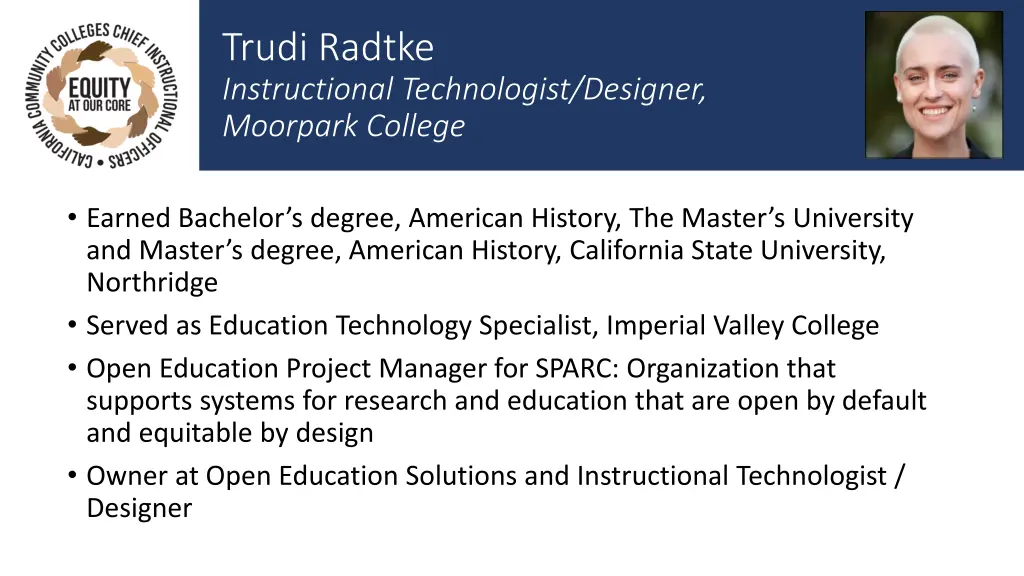 trudi radtke instructional technologist designer