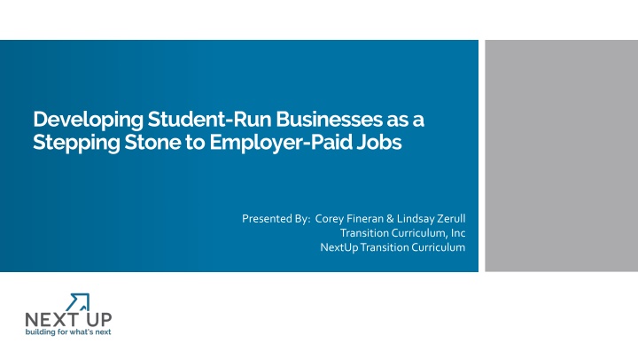developing student run businesses as a stepping