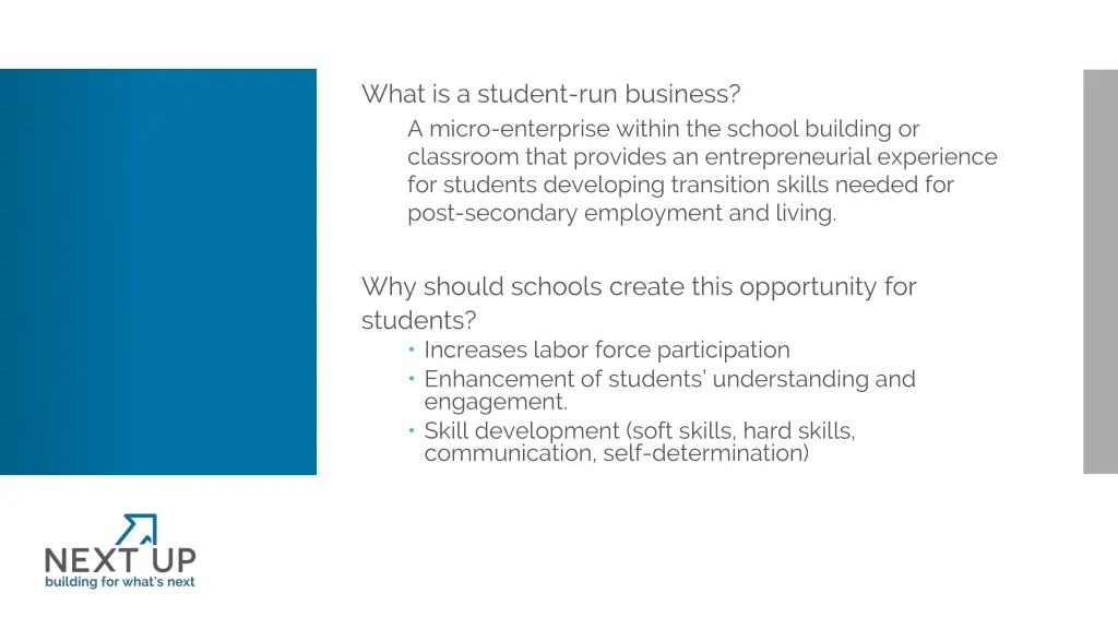 what is a student run business a micro enterprise