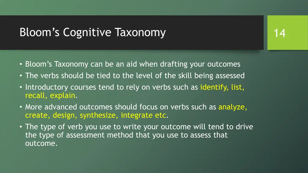bloom s cognitive taxonomy