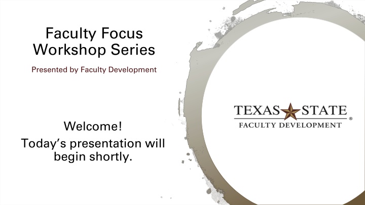 faculty focus workshop series