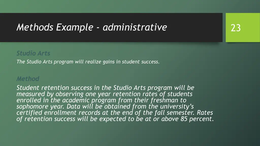 methods example administrative