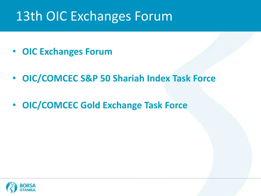 13th oic exchanges forum