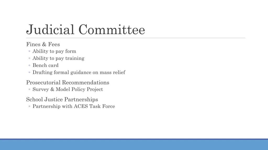 judicial committee 1