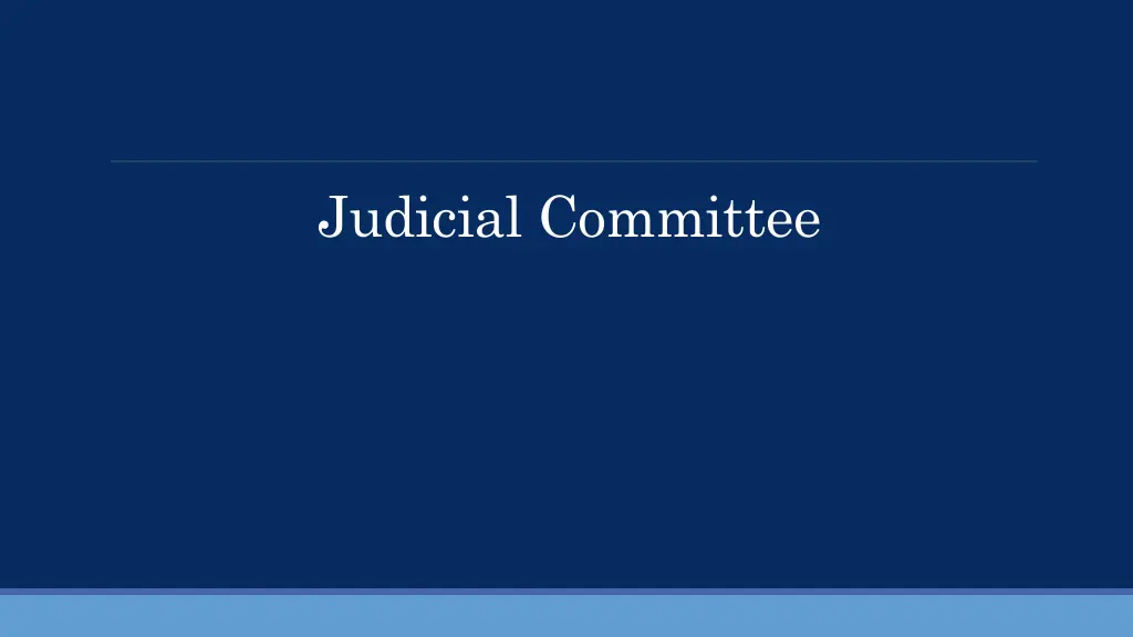 judicial committee