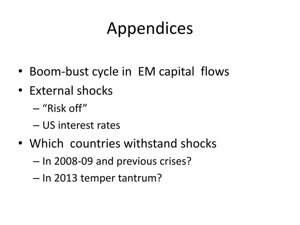 appendices