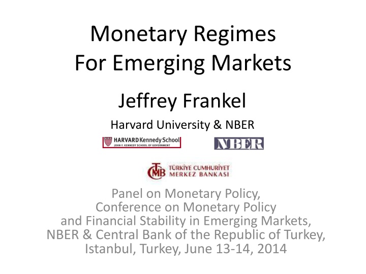 monetary regimes for emerging markets