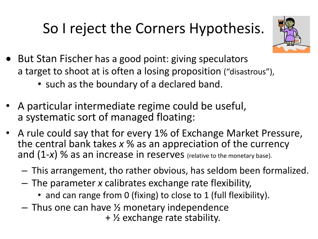 so i reject the corners hypothesis